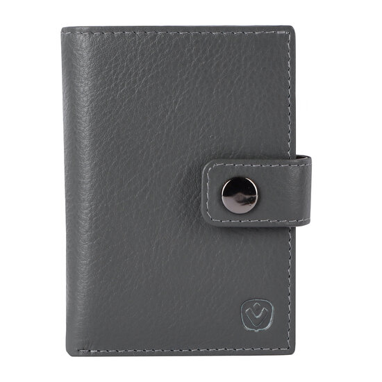 Valenta leren Luxe Card Wallet met MagSafe grijs