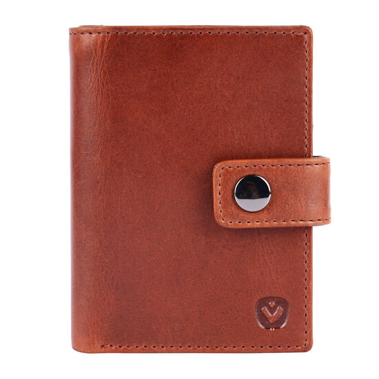 Valenta leren Luxe Card Wallet met MagSafe cognac