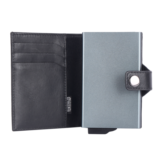Valenta leren Luxe Card Wallet pasjeshouder zwart