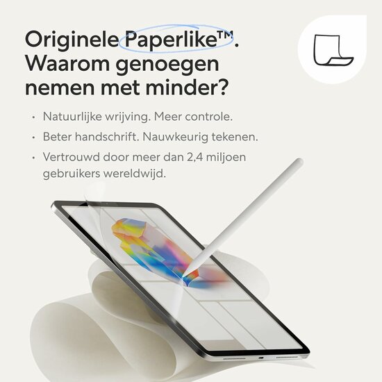 Paperlike 3 iPad Air / iPad Pro 13 inch screenprotector 2 pack