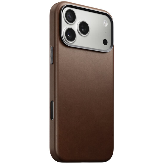 Nomad Traditional Leather iPhone 17 Pro Max hoesje zwart