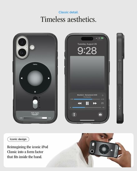 Spigen Ultra Hybrid MagSafe iPhone 17 hoesje zwart