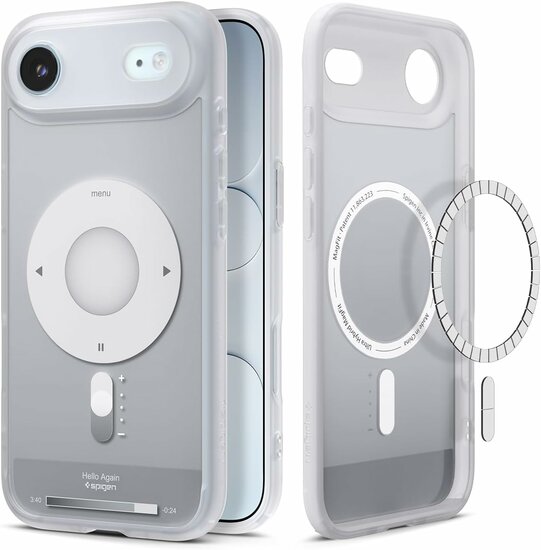 Spigen Ultra Hybrid MagSafe iPhone Air hoesje zilver