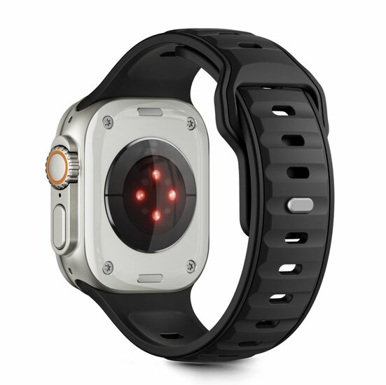 TechProtection Icon Apple Watch 49 / 46 / 45 / 44 mm bandje zwart