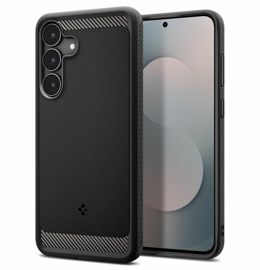 Spigen Rugged Armor Galaxy S25 FE hoesje zwart