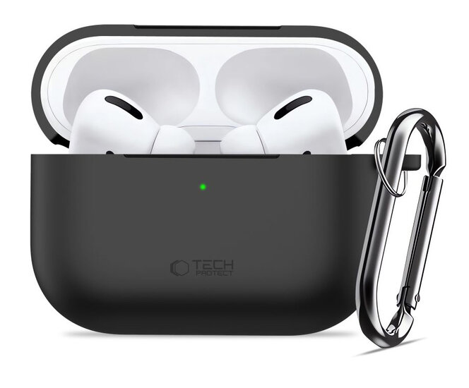 TechProtection Silicone AirPods Pro 3 hoesje zwart