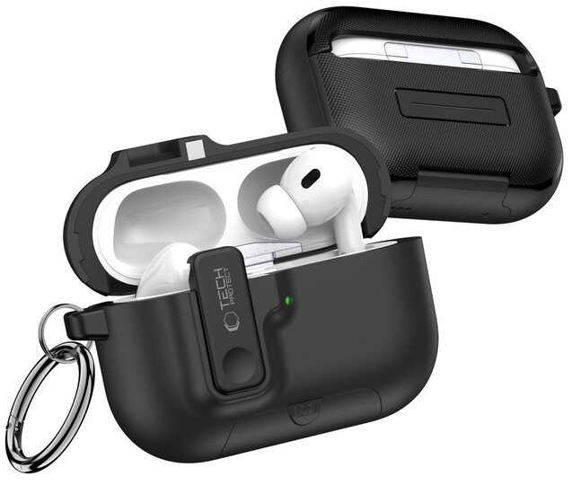 TechProtection Slim AirPods Pro 3 hoesje zwart