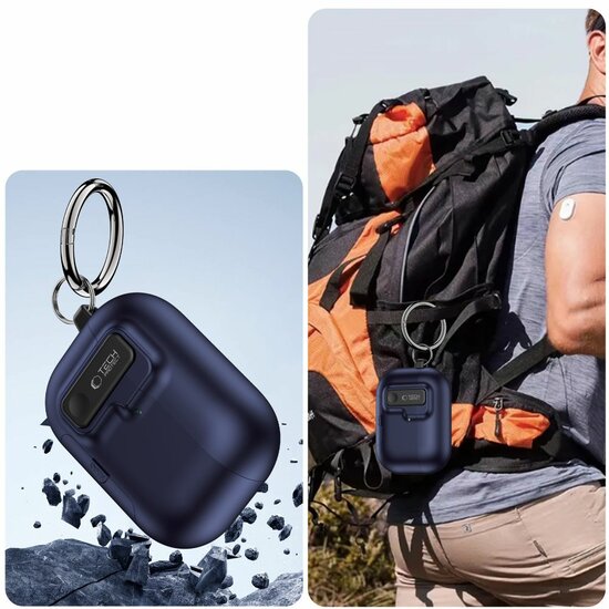 TechProtection Slim AirPods Pro 3 hoesje navy