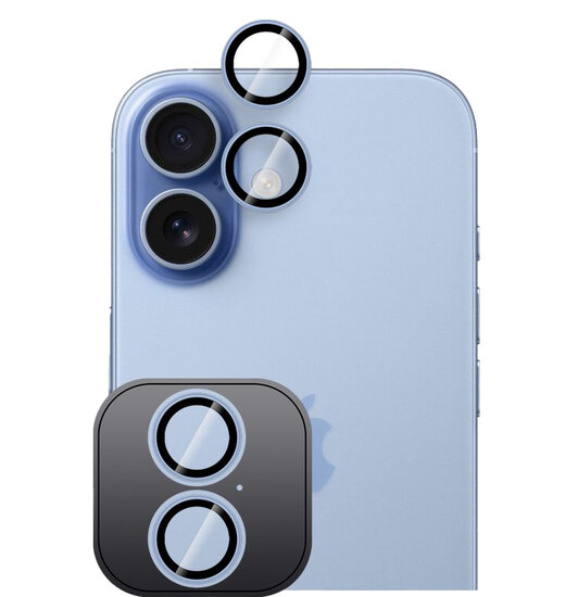 TechProtection iPhone 17 camera ring beschermer blauw