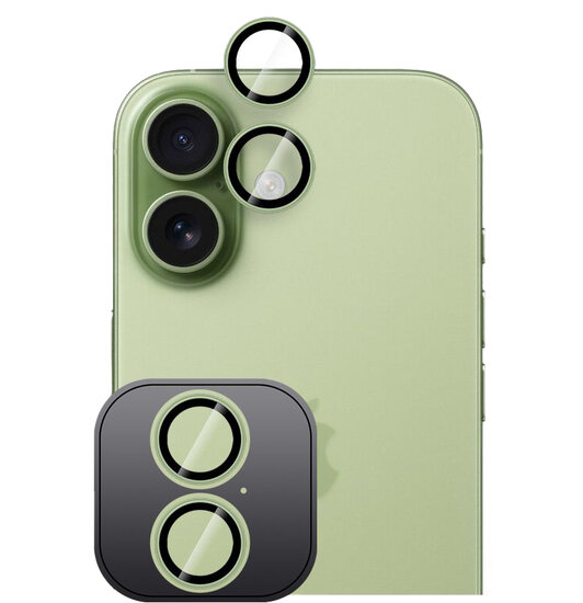 TechProtection iPhone 17 camera ring beschermer groen