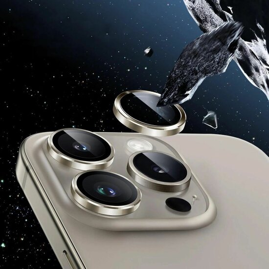 TechProtection iPhone 17 Pro / iPhone 17 Pro Max camera ring beschermer transparant