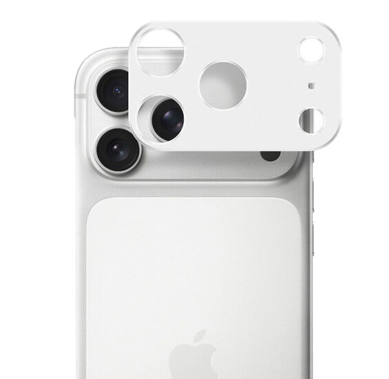 TechProtection iPhone 17 Pro aluminium camera beschermer zilver