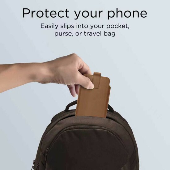 TechProtection universele iPhone 6,0 tot 6,9 inch sleeve bruin