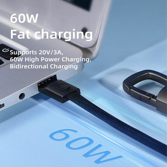 TechProtection UltraBoost USB-C kabel sleutelhanger