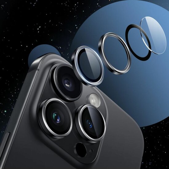 TechProtection iPhone 17 camera ring beschermer lavender