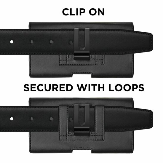 TechProtection universele 5,8 tot 6,9 inch horziontale holster met riemclip