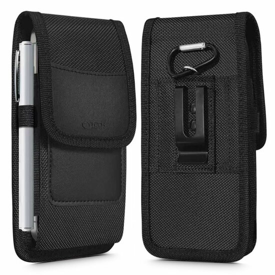 TechProtection universele 5,8 tot 6,9 inch holster met riemclip zwart