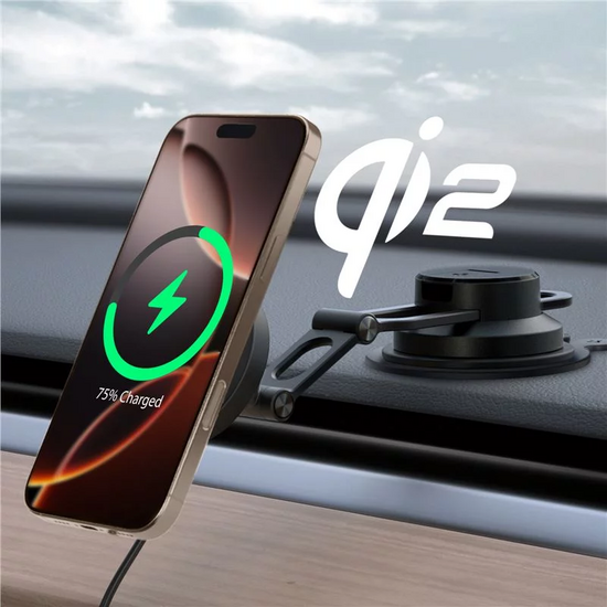 Spigen OneTap Pro 4 MagSafe autohouder en oplader voor dashboard / voorruit