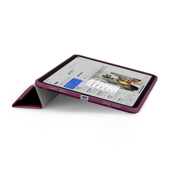 Pipetto Origami iPad 2025 11 inch / 2022 10,9 inch hoesje burgundy