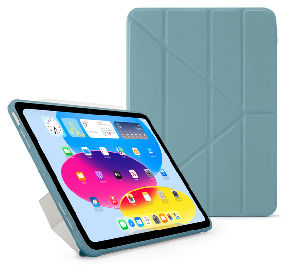 Pipetto Origami iPad 2025 11 inch / 2022 10,9 inch hoesje teal