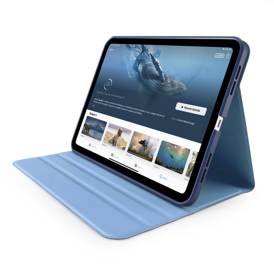 Pipetto Rotating Folio iPad 2025 / 2022 hoesje donkerblauw