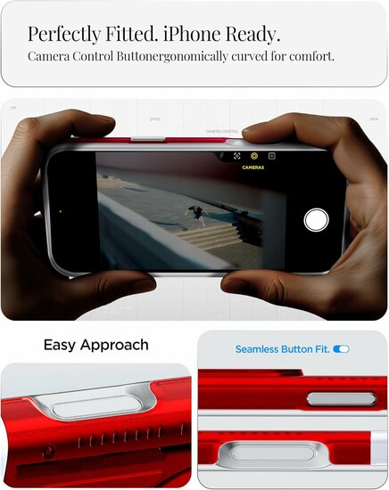 Spigen Classic C1 Magsafe iPhone 17 Pro hoesje rood