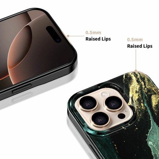 TechProtection MagSafe iPhone 16 Pro hoesje verde aura