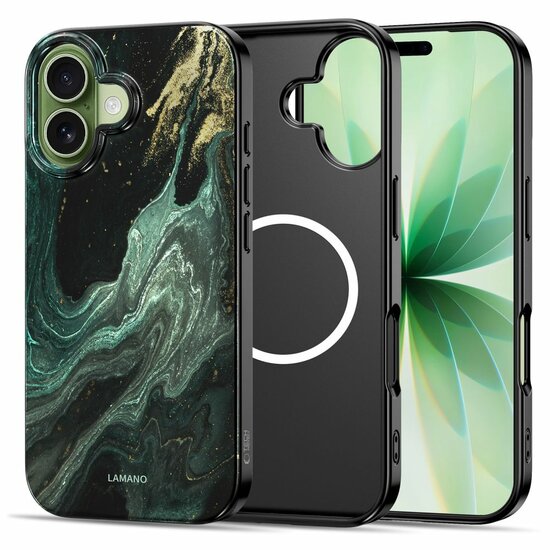 TechProtection MagSafe iPhone 17 hoesje verde aura