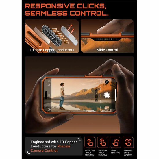 Supcase UB Grip Pro MagSafe iPhone 17 Pro Max hoesje oranje