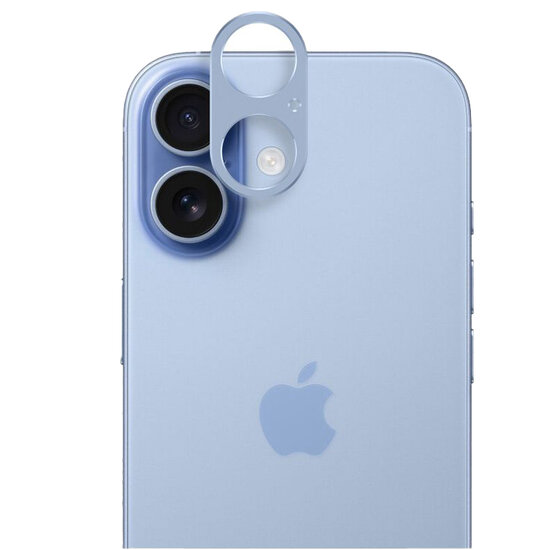 TechProtection iPhone 17 aluminium camera beschermer blauw