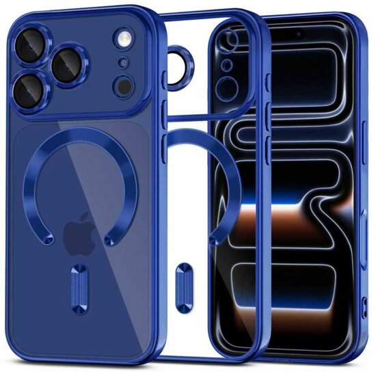 TechProtection MagFlex iPhone 17 Pro Max hoesje blauw