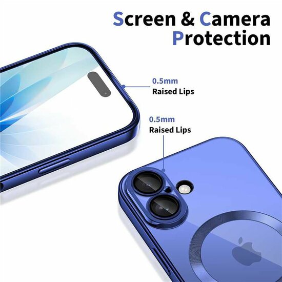 TechProtection MagFlex iPhone 17 hoesje blauw