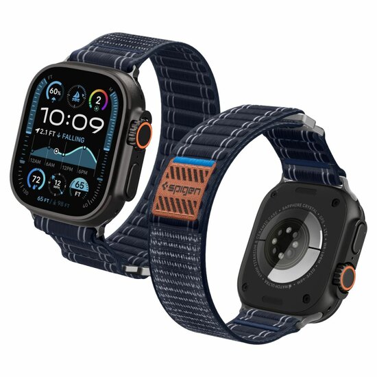 Spigen WBF0 Apple Watch 49 / &nbsp;46 / 45 / 44 &nbsp;mm bandje navy