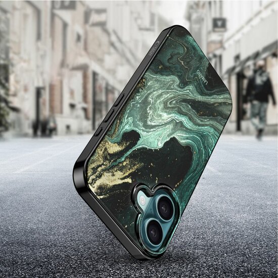 TechProtection MagSafe iPhone 16 hoesje verde aura