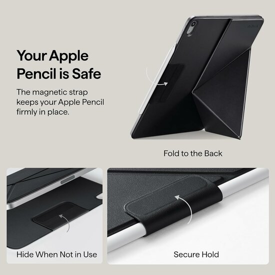 Pitaka MagEZ Folio iPad 2025 11 inch hoesje zwart