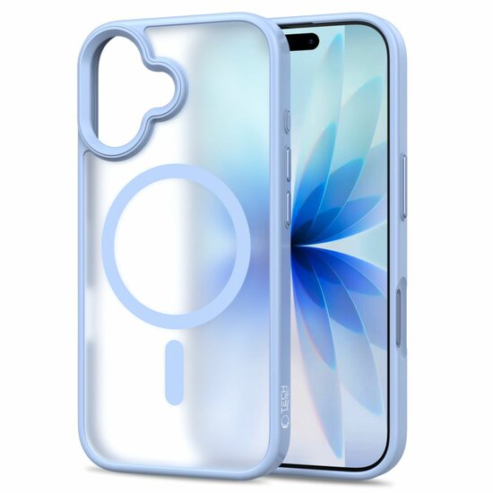 TechProtection MagSafe iPhone 17 hoesje mat blauw