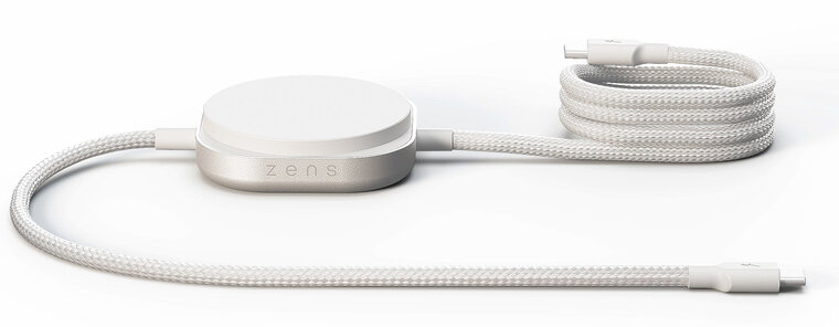 ZENS Charging Cable Pro 2 USB-C kabel met MagSafe oplader wit