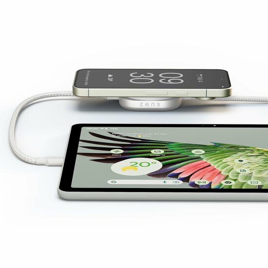 ZENS Charging Cable Pro 2 USB-C kabel met MagSafe oplader wit