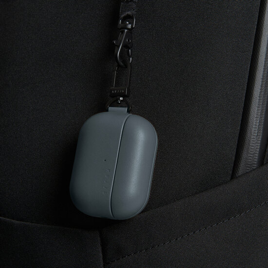 Mujjo Echelon leren AirPods Pro 3 hoesje basalt