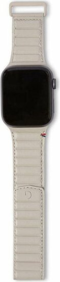 Decoded Traction Leather Apple Watch 42 / 41 / 40 mm bandje clay