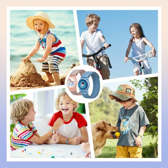 Tech Protection Kids nylon AirTag armbandje astronaut