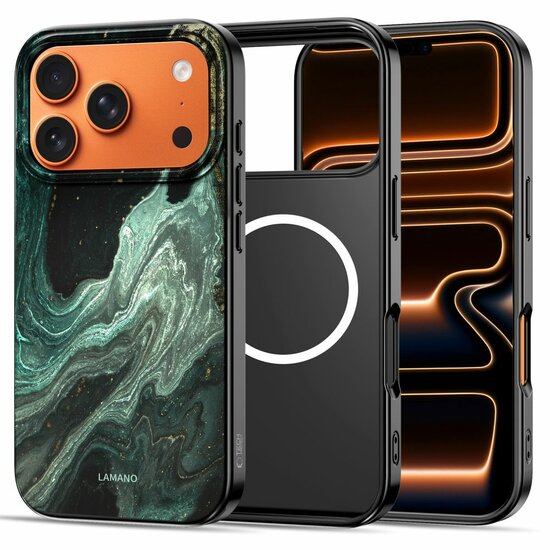 TechProtection MagSafe iPhone 17 Pro Max hoesje verde aura