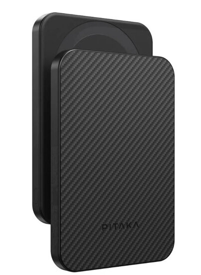 Pitaka Aramid Fiber MagSafe powerbank 5000 mAh zwart