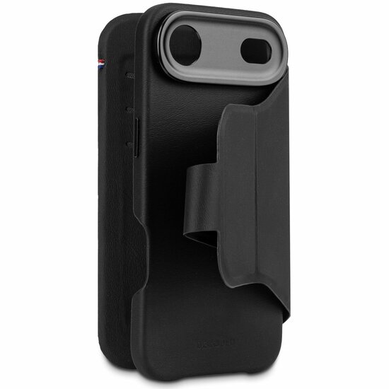 Decoded Textured Silicone 2 in 1 Wallet iPhone Air hoesje zwart