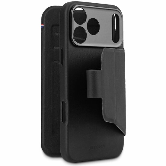 Decoded Textured Silicone 2 in 1 Wallet iPhone 17 Pro Max hoesje zwart