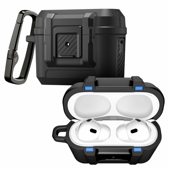Spigen Lock Fit AirPods Pro 3 hoesje zwart