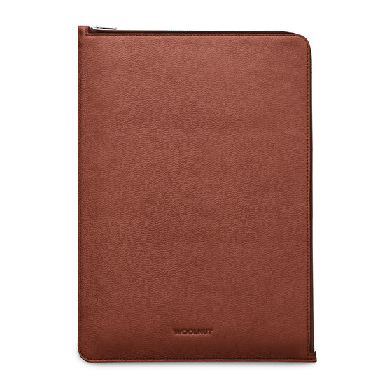 Woolnut Leather Folio MacBook Pro 16 inch hoesje Cognac