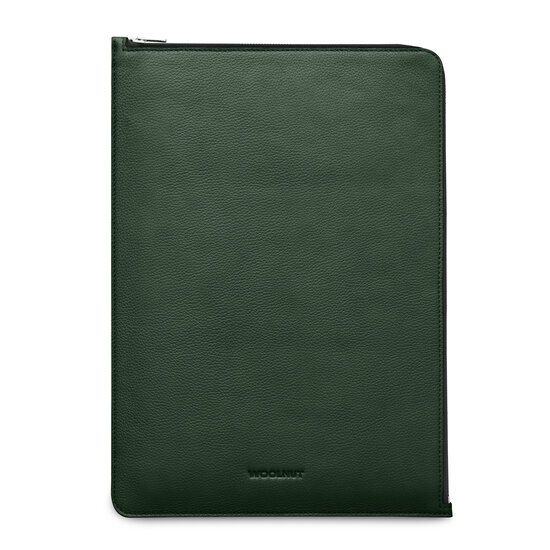 Woolnut Leather Folio MacBook Pro 16 inch hoesje Groen