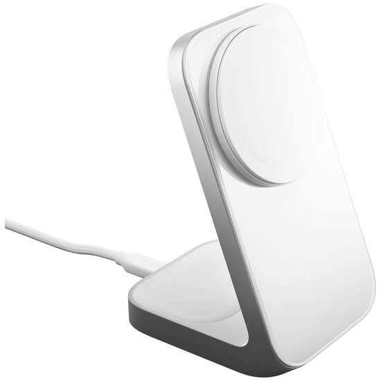 Nomad Stand One MagSafe 2 in 1 oplader zilver