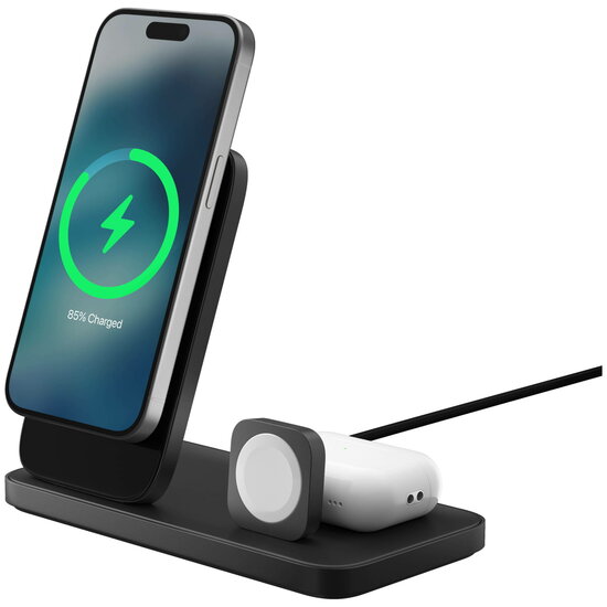 Nomad Stand One Max  3 in 1 25 watt MagSafe oplader carbide